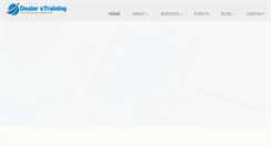 Desktop Screenshot of dealeretraining.com